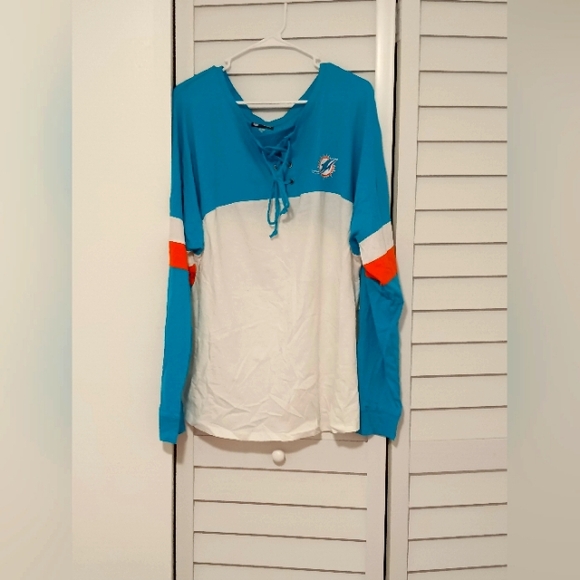 NFL Tops - NFL Women's Miami Dolphins long sleeve Shirt Size 2XL